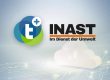 Logos von tegossuite und INAST mit Hinweis auf cloudbasiertes ERP-System vor digitalem Hintergrund.